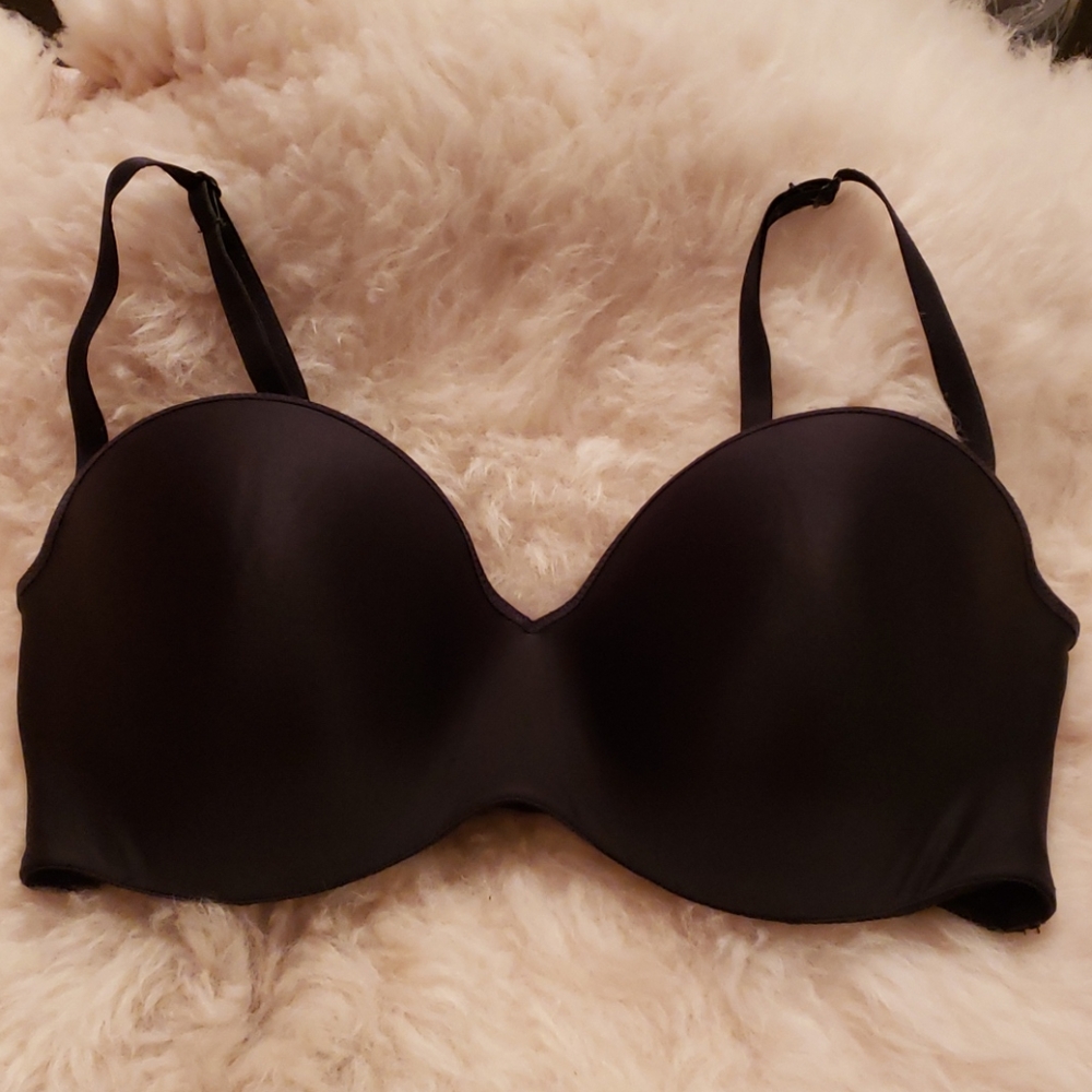M Black Bra with Extra Support Straps Size 36DD